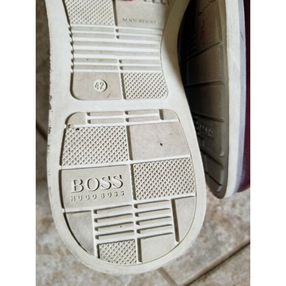 HUGO BOSS leather wing tips SHOES - Made in Italy - Size 42